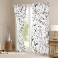 thumbnail image 3 of Manfei Country Floral Black Out Curtains,Rustic Plant Flower Curtains Pack of 2 (42x63 Each),White Green Pink Bedroom Curtains For Teens,Super Cozy Room Decor, 3 of 6