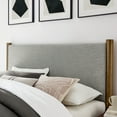 thumbnail image 4 of Modway Maven Heathered Weave Fabric Upholstered Full Platform Bed - Wheat Walnut, 4 of 9
