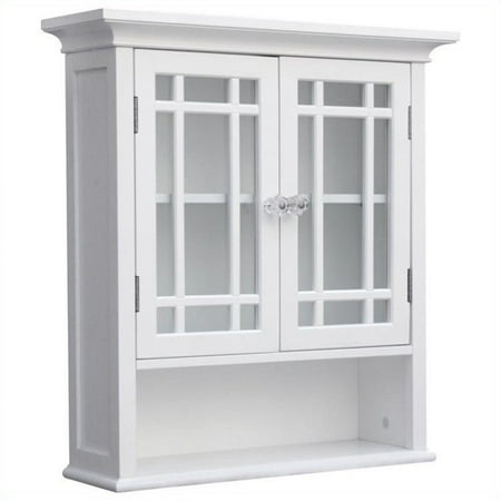 Elegant Home Fashions Neal 2 Door Wall Cabinet In White