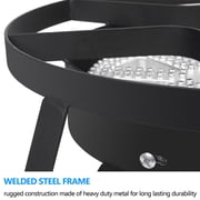 BAYUELSWU Outdoor 1 Burner Propane Stove, Round Burner Propane Camping Stove Portable for Outdoor Cooking