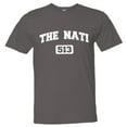 thumbnail image 1 of PleaseMeTees™ Mens Cincinnati 513 The NATI Area Code Distressed HQ Tee, 1 of 1