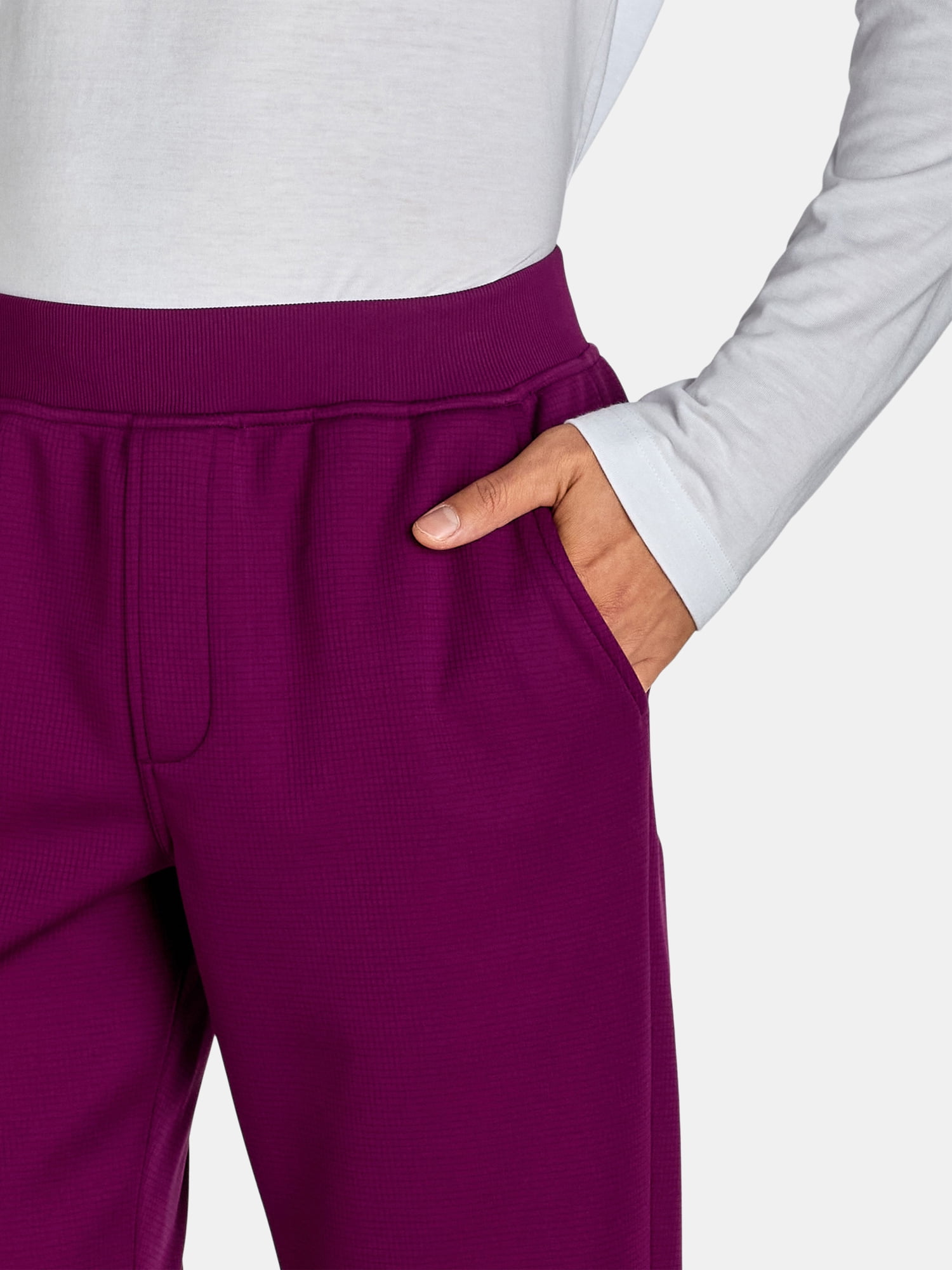 Athletic Works Men's and Big Men’s Grid Tech Fleece Joggers, Sizes S-3XL