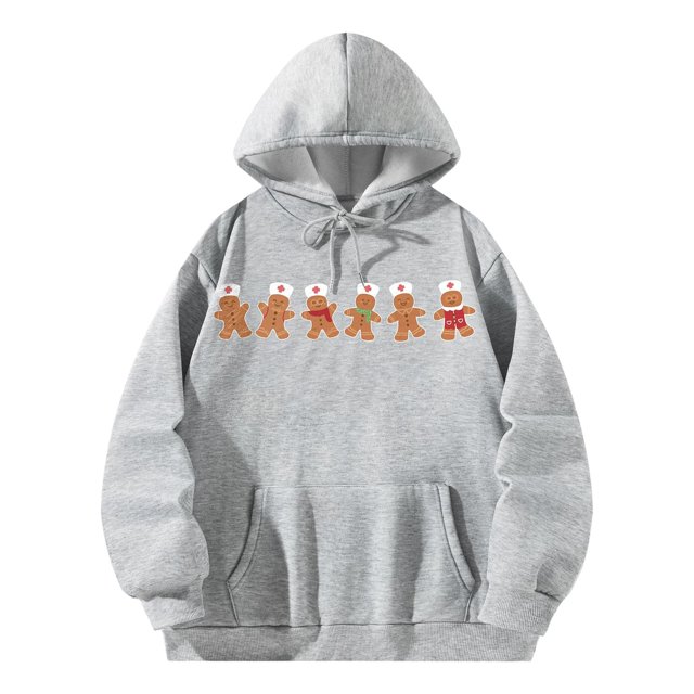 Sudadera con capucha para mujer, cómoda, con estampado gráfico, sudadera con capucha navideña SG Yuyangstore sudadera con capucha de mujer