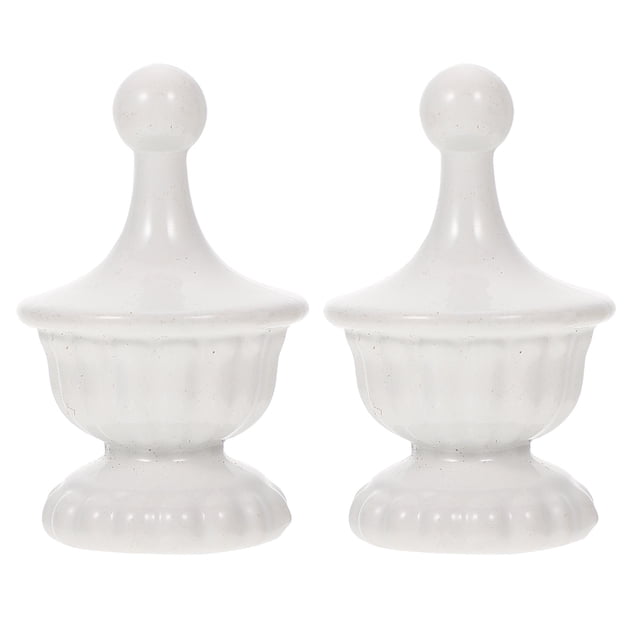 Weiweiguan 2Pcs Simple Lampshade Knob Creative Table Light Finial Chic Light Accessory