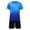 Blue, variant on Gibobby Boys Loose Athletic Short-Sleeve Shirt and Active Mesh Shorts Set Two Piece Clothes Set Summer Outfits(Orange,13-14 Years)