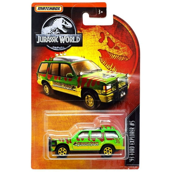 Jurassic World Matchbox '93 Ford Explorer #5 Diecast Vehicle