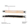 thumbnail image 3 of Professional English Saddle Girth, Wool Like Anti Friction Design Padded Horses Girths for Daily Riding Training, Stainless Steel Fasteners, Horse Girth for Integrated Saddles, 3 of 7