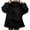 Black, variant on XMMSWDLA Women's/Girl's Cute Frog Hoodie Loose Pullover Zip up Hooded Top Sweatshirt with Large Front Pocket