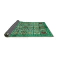 thumbnail image 2 of Ahgly Company Indoor Rectangle Abstract Turquoise Blue Modern Area Rugs, 8' x 10', 2 of 4