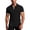 Black, variant on Yifymode Men's Textured Knit Short Sleeve Polo Shirt, Contrast Collar Regular Fit Everyday Casual Top Black L