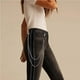 thumbnail image 2 of Minnieouse 1 Uds. Cadenas de vaqueros, cartera de Metal, cadena para pantalones, bolsillo plateado, cadena Punk, cadenas de Hip Hop Rock Ropa, zapatos y accesorios Miscelánea 2 capas Minnieouse AP007555-01, 2 of 6