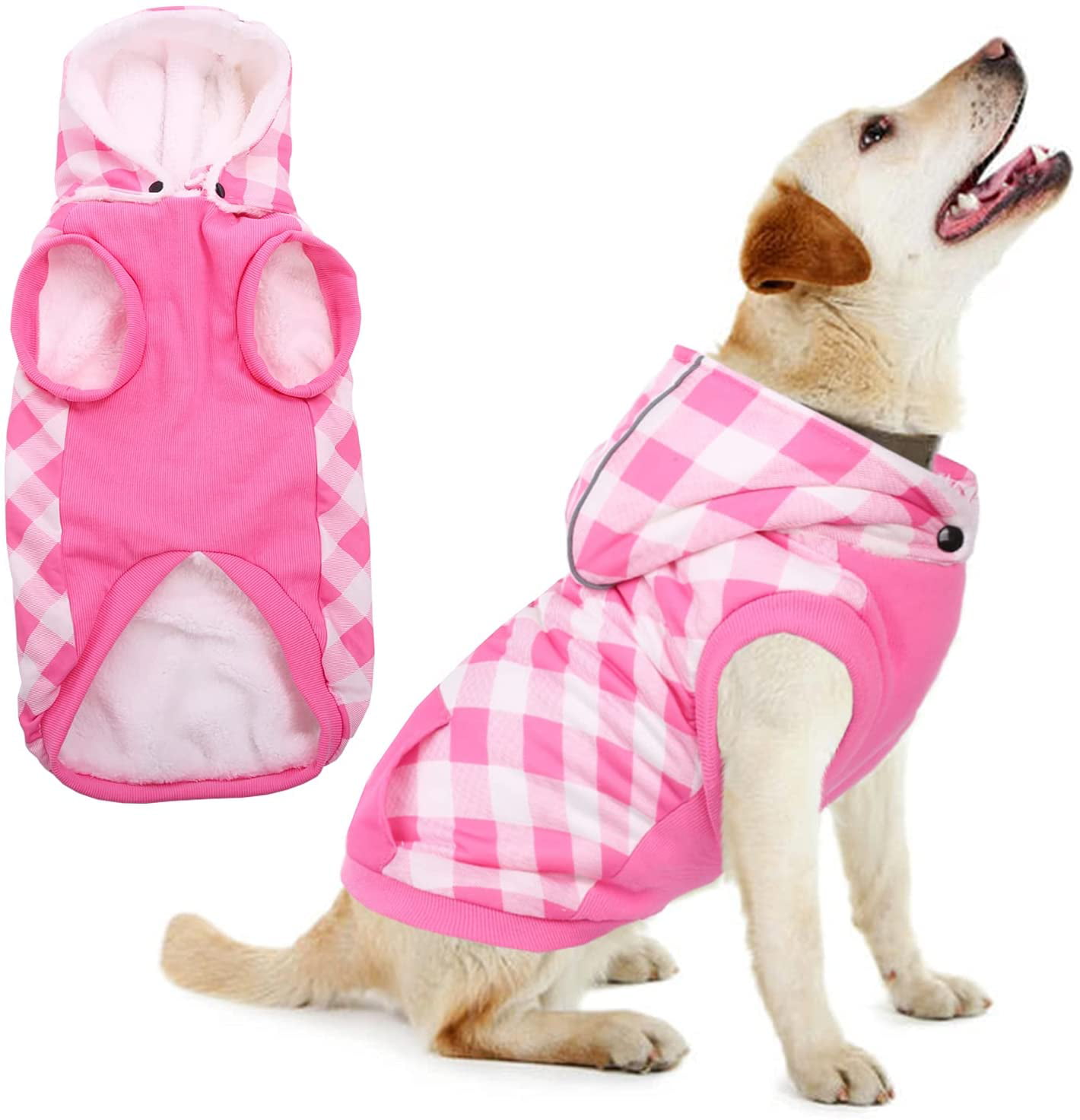 5 Size Pet Dog Coat Winter cold Clothes For Soft Hood Puppy Jacket fast shipping 
