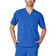thumbnail image 2 of Adar Addition Scrub Set for Men - Classic V-Neck Scrub Top & Cargo Scrub Pants - A9300 - Royal Blue - XXS, 2 of 7