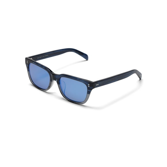 Maui Jim Men's and Women's Likeke Polarized Classic Sunglasses, Blue to Grey Gradient/Blue Hawaii, Small