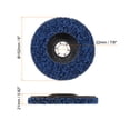 thumbnail image 2 of Uxcell 10 Pcs Roues Dénudées 6"x7/8 Pouces pour Moulin d'Angle Bleu, 2 of 6
