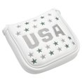 thumbnail image 2 of PU cuero Golf Putter Head Cover Headcover Guard Cover Protector impermeable grueso forro para Mallet Putters mayoría de los Putters Baoblaze Cubierta de la cabeza del palo de golf, 2 of 8