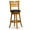 #2 Natural, variant on Cfowner 30" Bar Height Slat Back Swivel Stool, Espresso Finish, Beige Fabric Seat
