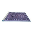 thumbnail image 2 of Ahgly Company Machine Washable Indoor Rectangle Geometric Blue Traditional Area Rugs, 8' x 12', 2 of 4