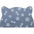 thumbnail image 2 of Cat Food Mats, Dog Food Mat, Cat Food Mat No Slip Cat Mat for Food and Water, 11.8"x18.1" Navy Blue, 2 of 6
