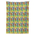 thumbnail image 2 of Yoga Outdoor Tablecloth, Colorful Meditation Pattern with Various Poses from Eastern Asian Spiritual Movement, Decorative Washable Fabric Picnic Tablecloth, 58 X 120 Inches, Multicolor, by Ambesonne, 2 of 2