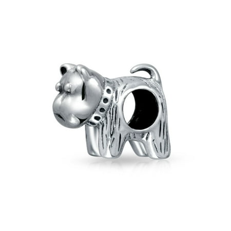 - BFF Small Puppy Dog Bead Charm For Women For Teen Oxidized 925 Sterling Silver Fits European Bracelet