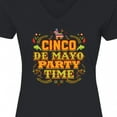 thumbnail image 4 of Inktastic Cinco De Mayo Party Women's V-Neck T-Shirt, 4 of 5