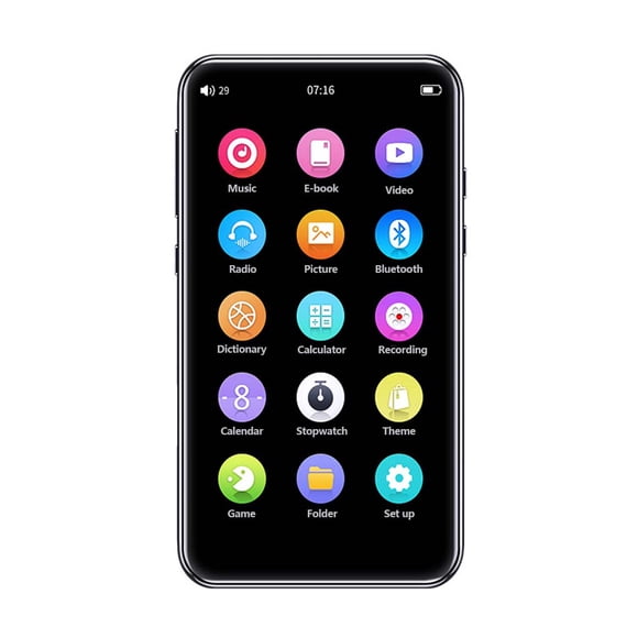 maskred Lecteur MP5 Portable 4 Pouces 5.0 Dictionnaire Multifonctionnel Radio Rechargeable Lecteurs de Musique Cadeau d'Anniversaire 16G