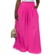 thumbnail image 2 of Pantalones De Pierna Ancha Pantalones de pierna ancha para mujer Pantalones sueltos casuales de moda Pantalones sólidos (Rose Red L) Cgtredaw Para estrenar, 2 of 7