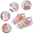 thumbnail image 5 of HUANBAI Light On LED Baby Shoes Children Shoes Boy Sandals Soft Soled Kids Beach Shoes Sandale Casual Cartoon Duck Shoes 7.5, 5 of 8