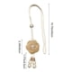 thumbnail image 3 of Abrazaderas para cortinas de camelia y perla | Cuerda trenzada ajustable para cortinas translúcidas y opacas | Accesorio decorativo para ventanas en rosa, caqui, beige y vino, 3 of 6