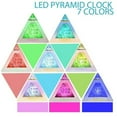 thumbnail image 4 of Reloj despertador digital eléctrico LED con cambio de color, a pilas, para dormitorio infantil y calendario., 4 of 14