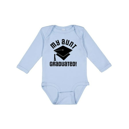 

Inktastic My Aunt Graduated Niece Nephew Gift Gift Baby Boy or Baby Girl Long Sleeve Bodysuit
