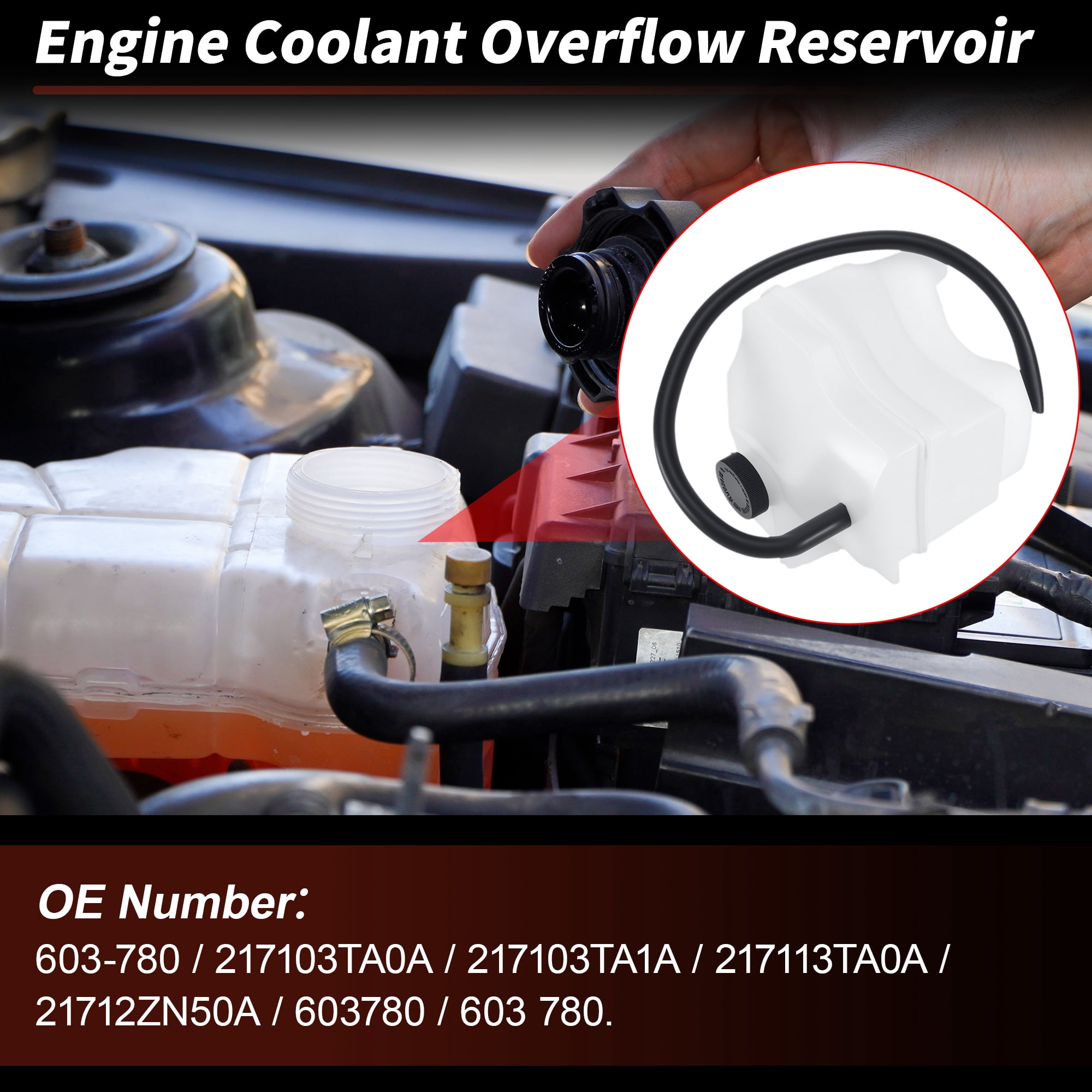 Unique Bargains Coolant Expansion Reservoir Tank for Nissan Altima and Maxima