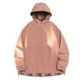 thumbnail image 2 of Pejock Men's Reversible Flannel Shirt Jacket, Double Sided Plaid Hooded Coat, Long Sleeve Casual Outerwear for Spring Fall Daily Wear, 2 of 9