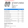 thumbnail image 2 of Rear Coil Spring Set 2 - Compatible with 1967 - 1968, 1973 - 1977 Pontiac Grand Prix 1974 1975 1976, 2 of 2