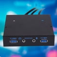 thumbnail image 4 of HUB 3.5 Pouces 20 Broches vers 2 Ports USB 3.0 + Panneau avant d'Extension Audio HD, 4 of 4