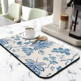 thumbnail image 2 of 2 Pack Washable Rubber Multicolored Flower Leaves Dish Drying Mats for Kitchen Counter Home Large Coffee Bar Pad Accessories and Decor for Utensils Stemware (2pcs 19.5''x12''), 2 of 6