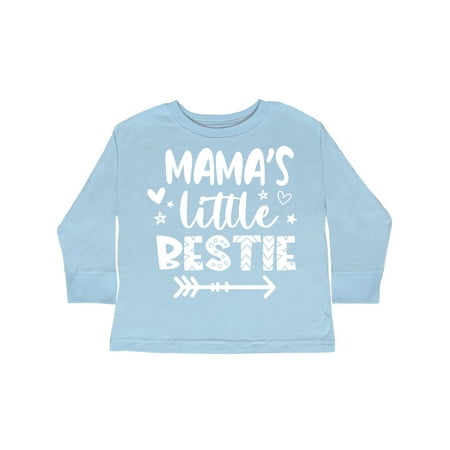 

Inktastic Mama s Little Bestie with Arrow and Hearts Gift Toddler Boy or Toddler Girl Long Sleeve T-Shirt