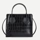 thumbnail image 5 of Bolsa de hombro de mujer de PU de cocodrilo Retro, de mano de Color sólido portátiles para mujer Ndcxsfigh Para Estrenar, 5 of 5