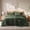 02-Olive Green, variant on 2-in-1 King Size Comforter Set and Detachable Fluffy Blanket, Olive Green Bedding Set for All Season Use, Includes 2 Pillow Shams,2 Pillowcases