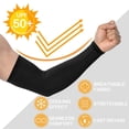 thumbnail image 4 of Mangas de brazo para hombres y mujeres, mangas de compresión refrescantes para ciclismo, baloncesto, código L azul,, 4 of 5