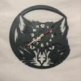thumbnail image 5 of Cute Cat Wall Clock Cute Little Cat Vinyl Record Animal Wall Clock, 5 of 5