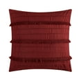 thumbnail image 2 of Chic Home Mya 7-Piece Floral Embossed Comforter Set, Twin, Red, 2 of 9