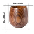 thumbnail image 3 of Wooden Cup Charred Wooden Bourbon Drinking Glass Wood Charred Grail Cup Charred Oak Tumbler Bourbon Present for Men Father Husband 6OZ Natural Wood Cup, 3 of 8