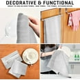 thumbnail image 6 of Coolnut 6 Pack Silver Brushed Background Kitchen Towels, Soft Highly Absorbent Dish Towels Reusable Tea Towels Set, 28"x 18", 6 of 6