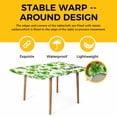 thumbnail image 4 of St Patrick's Day Table Cloths for 4 Foot Rectangle Tables, Lucky Shamrock Leaf Plants Spring Green Patio Waterproof Elastic Fitted Tablecloths, Washable Rectangular Table Cover for Camping, 4 of 8