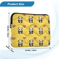 thumbnail image 3 of Quilted Laptop Sleeve for 13-16 Inch Laptops Protective Laptop Case Cover Lightweight Travel & Office Essentials Panda Cartoon with Heart Pattern, 3 of 8
