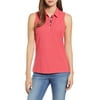 TOMMY BAHAMA Women's Flora Dei Marmi Sleeveless Cotton Polo Red Size Medium
