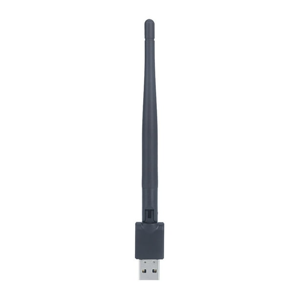 FELTECHELECTR Adaptador USB Wifi de 150 Mbps, antena Wi-Fi, adaptador USB, dongle Wi-Fi, receptor de señal Wifi de red inalámbrica sin unidad (negro)