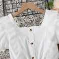thumbnail image 4 of XIYNBAOK Girls Tops Size 12-14 White Top for Girls Plaid Shirt Girl Clothes Size 14-16 Clothes for 7-8 Dance Clothes Vintage Clothes Cute Baby Clothes Tween Girl 16 Girls Clothes, 4 of 6